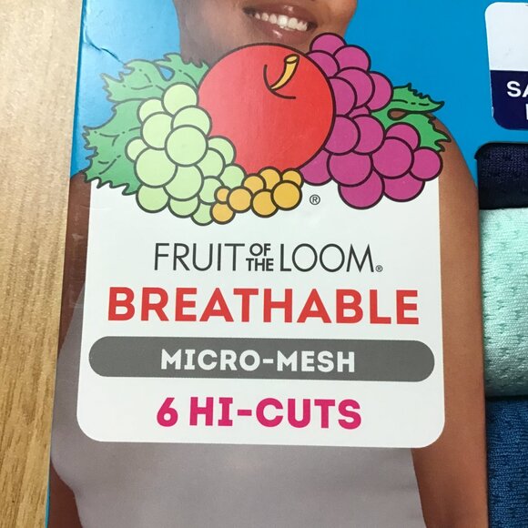 Fruit of the Loom Women's Breathable Micro-Mesh Underwear, 6-Pack size Large - Picture 3 of 4